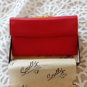 "Scully" Framed Clutch in Red NEW